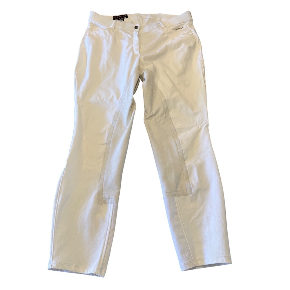 Ariat Pro Series White Full Seat Equestrian‎ Riding Breeches Pants US 36R